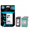 HP 339/344 noir couleur Cartouches d'encre d'origine au meilleur au prix sur promos-boutique.com